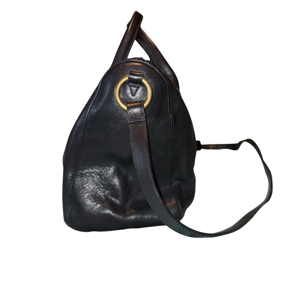 MADEWELL The Prague Satchel Leather Black Bag Crossbody Purse - Picture 5 of 16